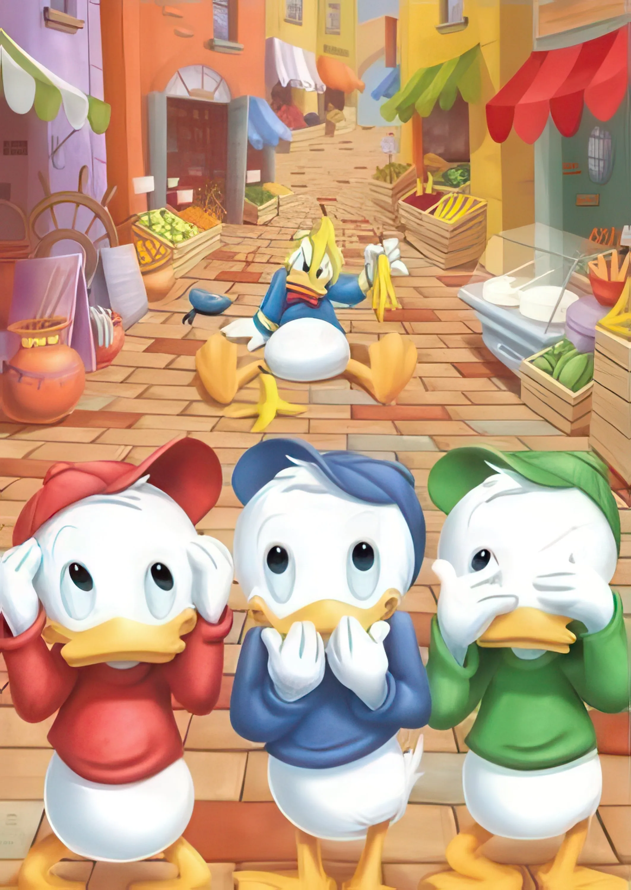 Tenyo D-300-254??What?! A Banana?! Street??300 Pieces Jigsaw Puzzle Emotional Connection