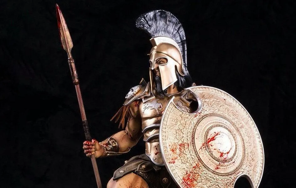 ARES: God Of War (GOLD VARIANT) 1/4 Scale Statue by ARH Studios Dynamic Pose