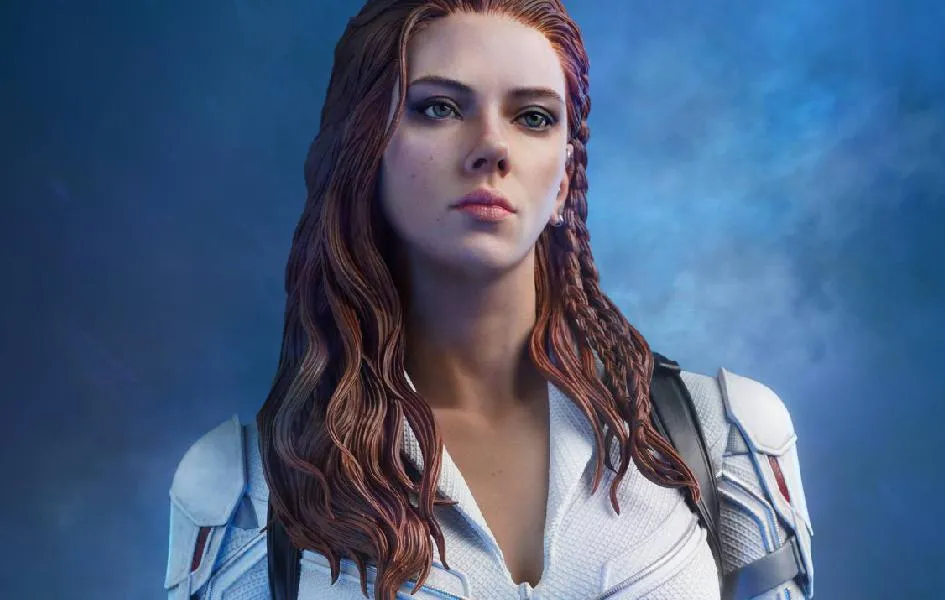Black Widow (Scarlett Johansson) 1/4 Scale Statue - Snowsuit Version Superhero Sculpture PVC Piece