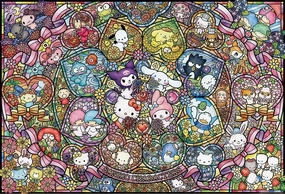 Beverly 1000-088??Sanrio Characters: Stained Glass??1000 Pieces Jigsaw Puzzle Fantasy Collectible