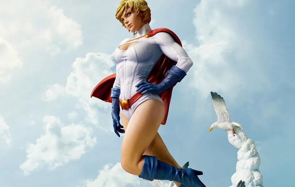 Power Girl DX Bonus Version 1/3 Scale Statue Rustic style