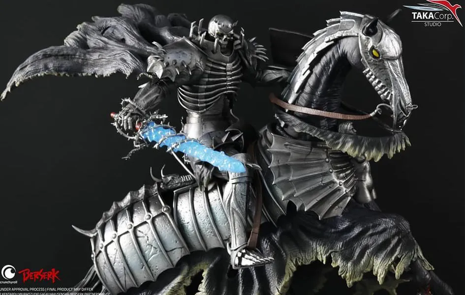 Religious Icon Collector's Club Berserk Skull Knight On Horse Statue