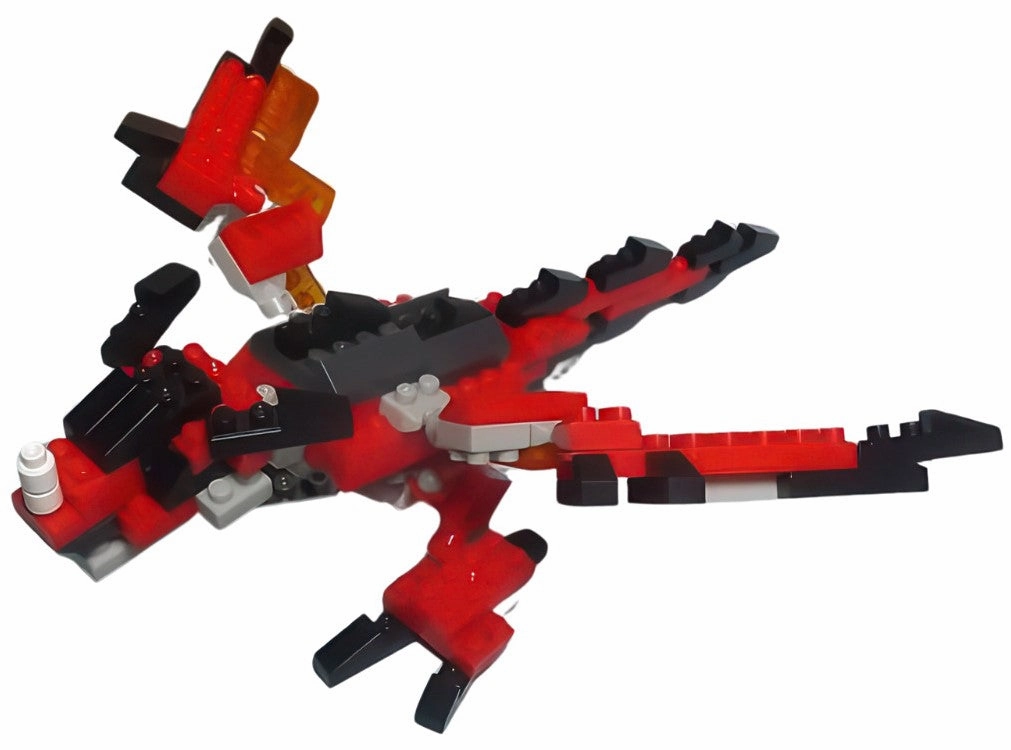 Collectible Collectible Anime Decor Daiso PB0091??Monsters Mythical Beasts 1 Dragon??110 Pieces Mini Block