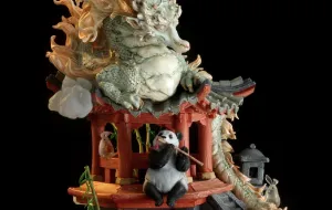 Fall Decor Vinyl Piece Artist Series - Dragon's Lullaby Statue