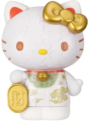 Pintoo F1032??Sanrio - Hello Kitty New Year's Blessing Edition??97 Pieces 3D Puzzle Artisanal Product Exhibition Ready