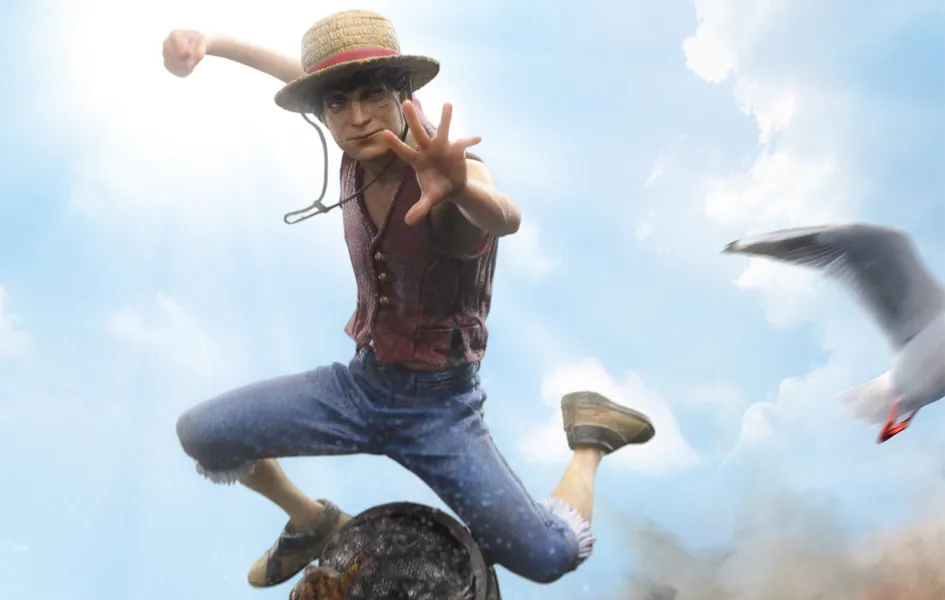 One Piece (Netflix Series) - Luffy Art Scale 1/10 Art Goods