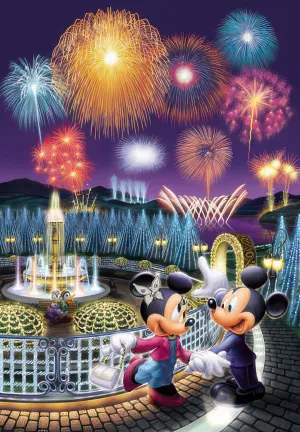 Tenyo D-1000-276??Fireworks of Love??1000 Pieces Jigsaw Puzzle Brick and mortar Premium Object