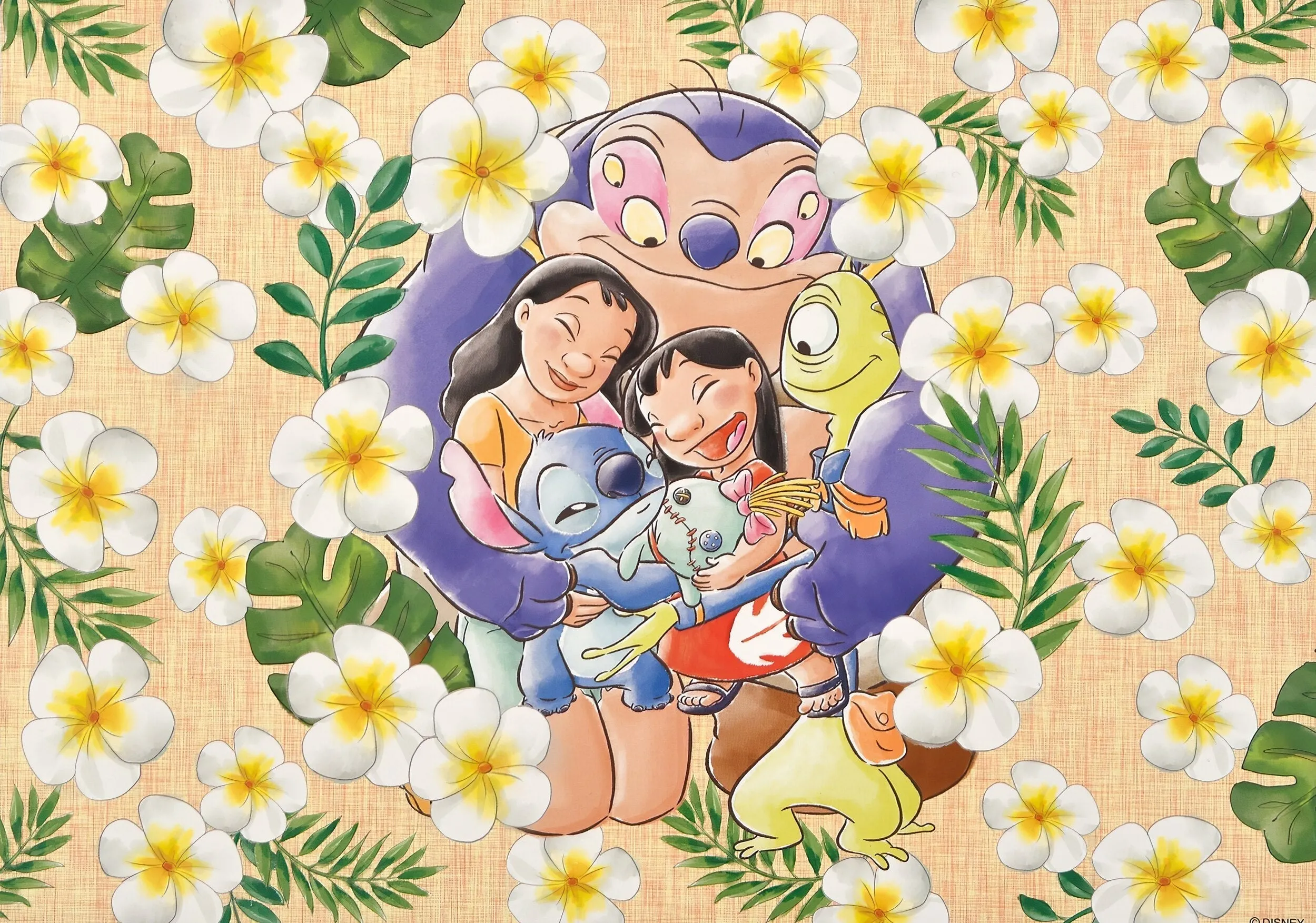 Disneyland DSJ03-67778??Stitch 20 Years Anniversary??300 Pieces Jigsaw Puzzle Chibi Statue Party Decoration