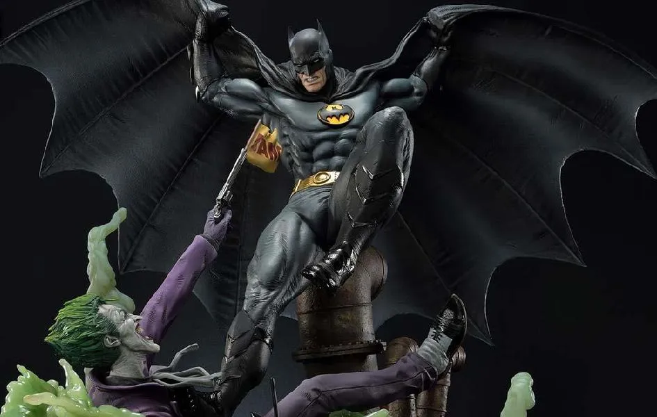 Glass Art Batman vs The Joker (Concept By Jason Fabok) Deluxe Bonus Version 1/3 Scale Statue