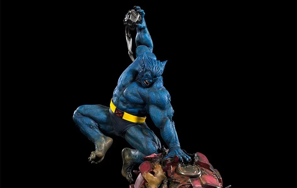 Famous Painting Battle Diorama Series Beast Vs Sentinel Statue