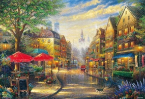 Film Character Superhero Art Beverly S92-501??Cafe With Flowers In The Sunlight??2000 Pieces Jigsaw Puzzle