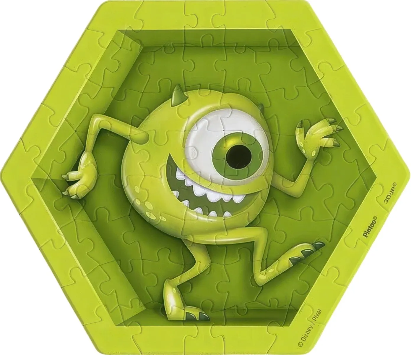 Blind Box Toy Pintoo HX1015??Monsters, Inc. - Mike Wazowski??56 Pieces Wall Tile Puzzle