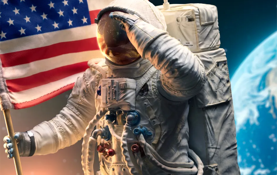 Apollo 11 Astronaut Art Scale 1/10 Toy Gift Art Decor