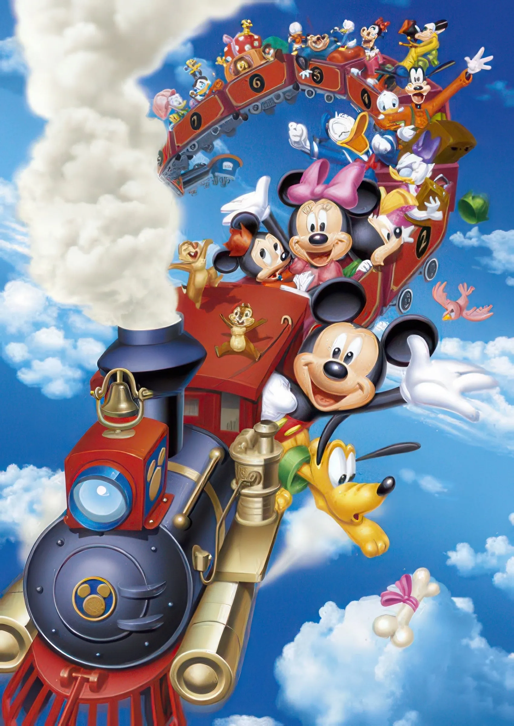 Tenyo D-300-235??Disney Dream Train??300 Pieces Jigsaw Puzzle Sports Player Library Decor