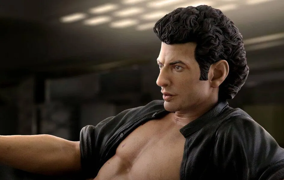 Jurassic Park Dr. Ian Malcolm 1/4 Scale Statue by Chronicle Collectibles Character Object Diorama Accent