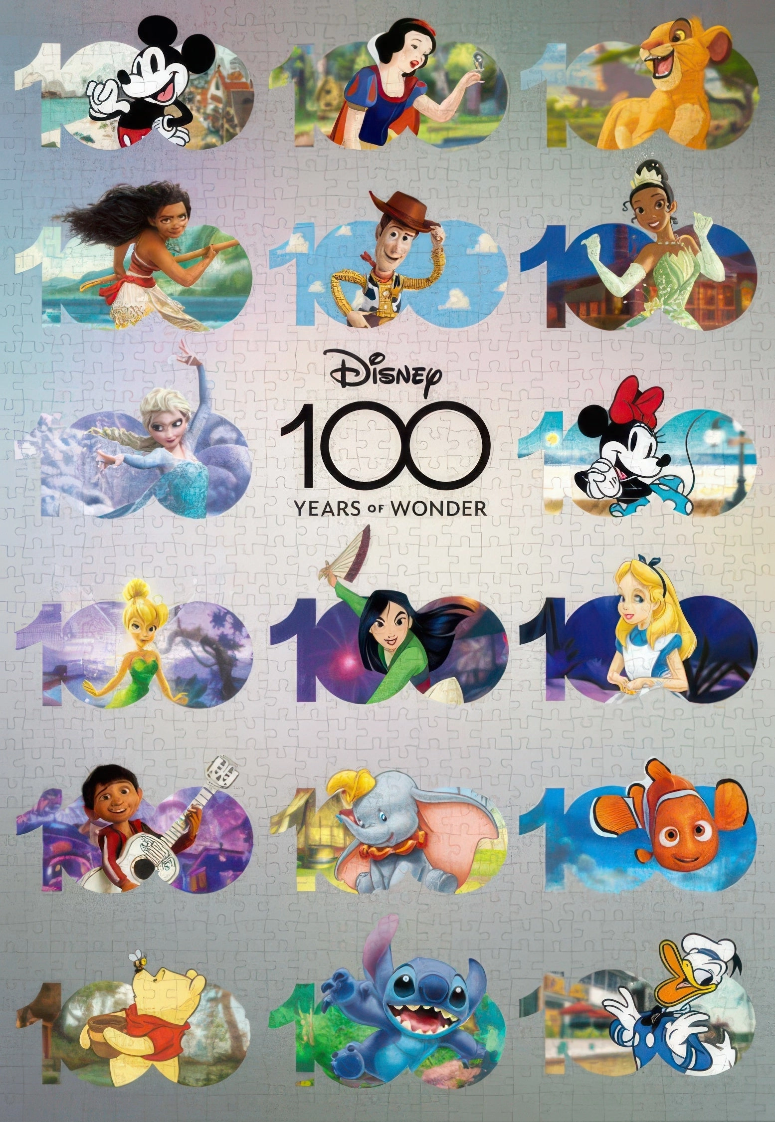 Tenyo D-1000-010??Disney100: Anniversary Design??1000 Pieces Jigsaw Puzzle Premium Toy Movie Sculpture