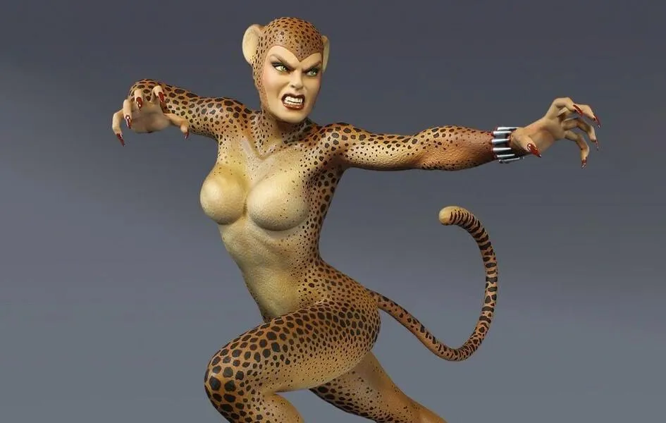 Cheetah EXCLUSIVE Super Powers Maquette Anime Sculpture