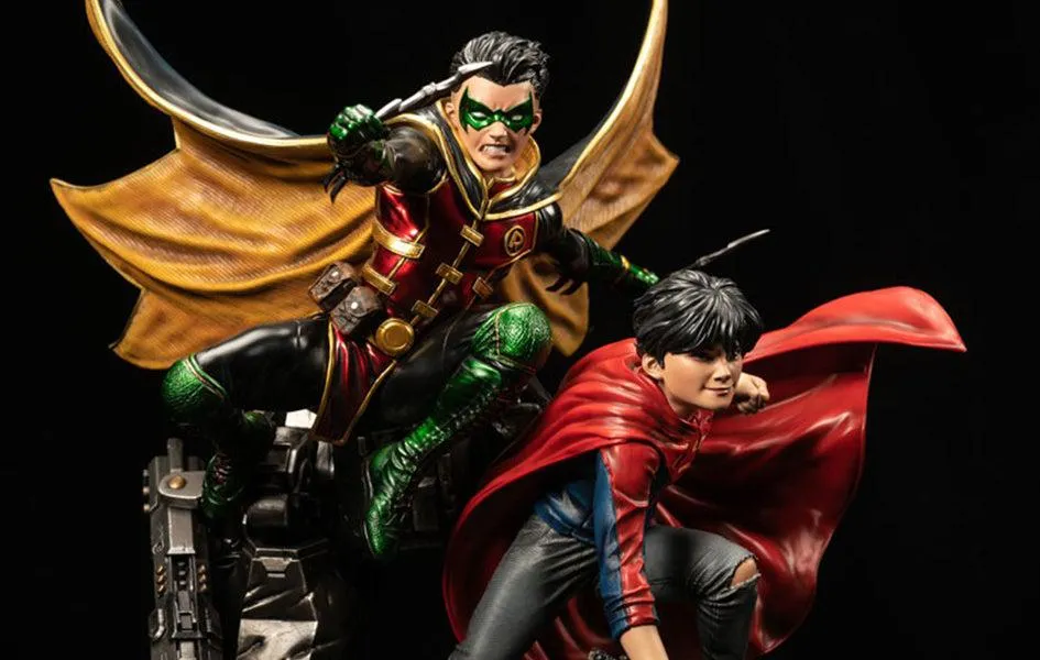 Super Sons Rebirth 1/6 Scale Premium Statue Miniature Decor Battle Stance