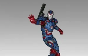 Designer Object Limited Merchandise Iron Man 3: Iron Patriot 1:4 Scale 18" Statue by Gentle Giant