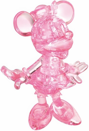 Hanayama 07602??Crystal Gallery Minnie Mouse??39 Pieces 3D Puzzle Amphibian Statue Event Souvenir