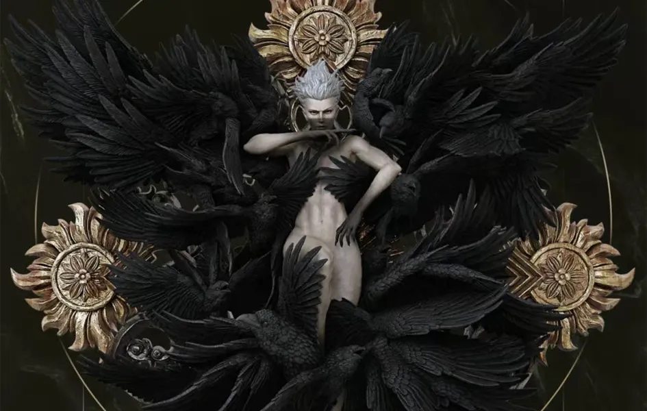 Triachy-Crow (Concept by Chen Yongfa) Statue Sculpture Art