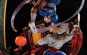 Swapable Head Chun-Li vs Balrog (Vega) 1/6 Scale Statue