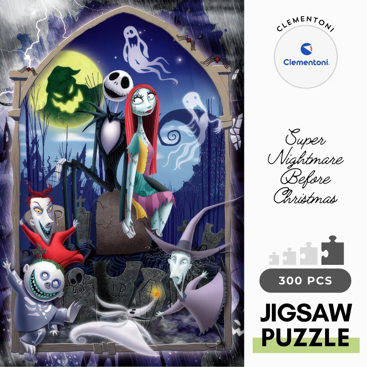 PVC Unit Clementoni 21743??Super Nightmare Before Christmas??300 Pieces Jigsaw Puzzle