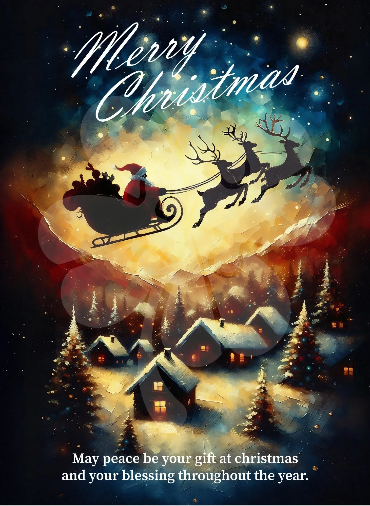 Chibi Style Full Set Clover G05-002??Santa's Christmas Ride??500 Pieces Jigsaw Puzzle