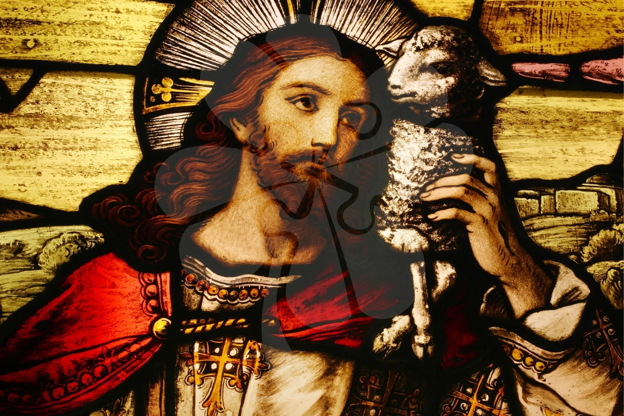Clover R10-002??Jesus with Lamb??1000 Pieces Jigsaw Puzzle Fictional Character
