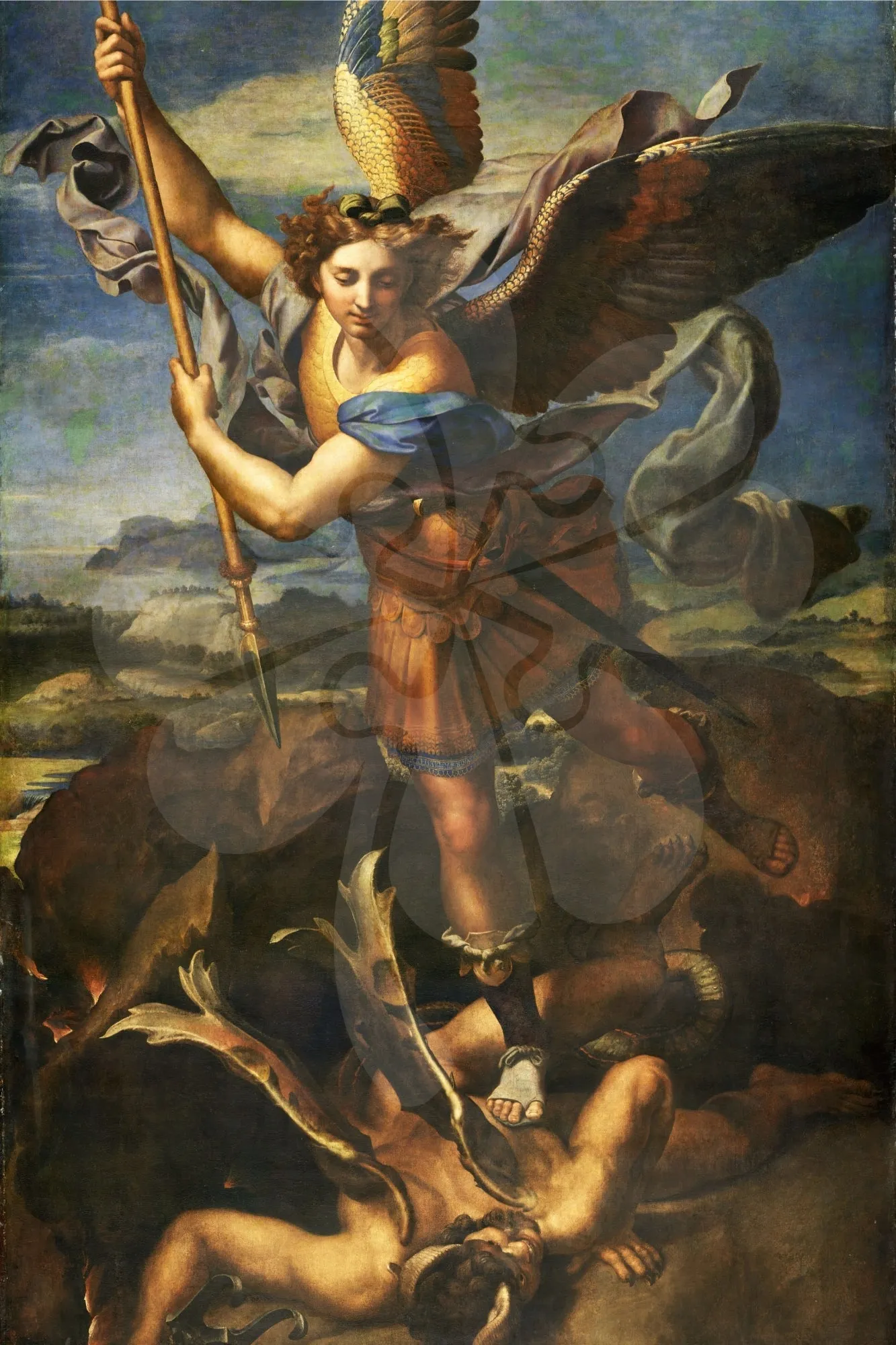 Character Unit Clover R10-009??St. Michael Overwhelming the Demon??1000 Pieces Jigsaw Puzzle