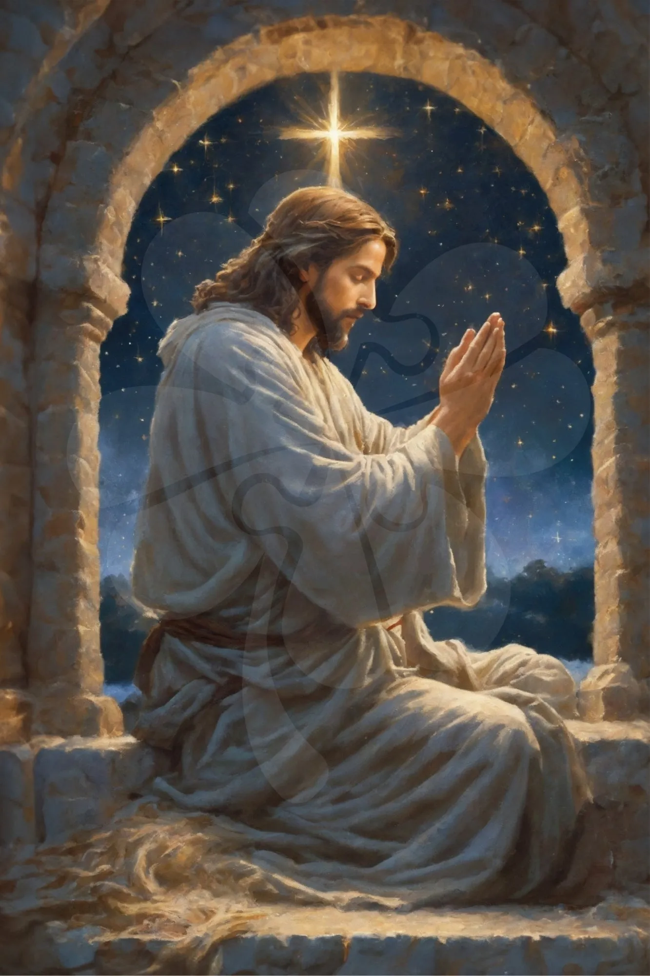 Clover R10-022??Pray Under The Stars??1000 Pieces Jigsaw Puzzle Designer Toy Critically Acclaimed