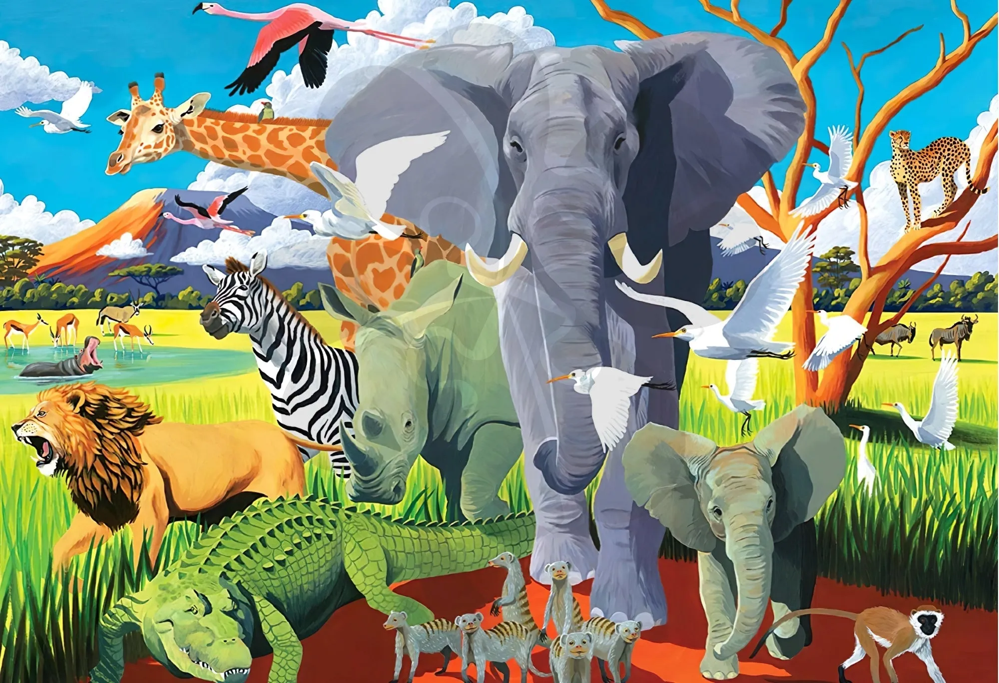 Clover K03-005??Savannah??300 Pieces Jigsaw Puzzle Kitchen Decor Character Piece