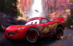 Display Model Chibi Display Cars - Lightning McQueen Art Scale 1/10