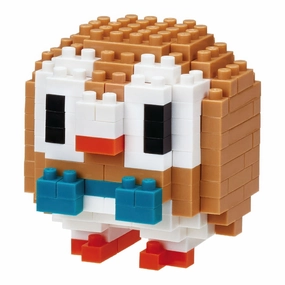 Kawada NBPM-051??Pokemon No.722 Rowlet??170 Pieces Mini Block Collector's Album