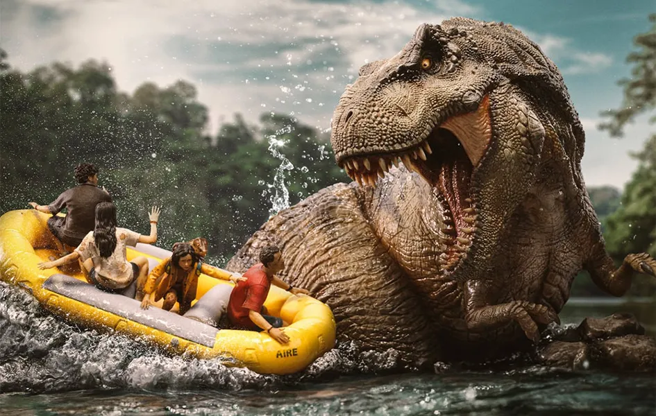 Jurassic World Rebirth - T-Rex River Scene Demi Art Scale 1/20 Chibi Hobby