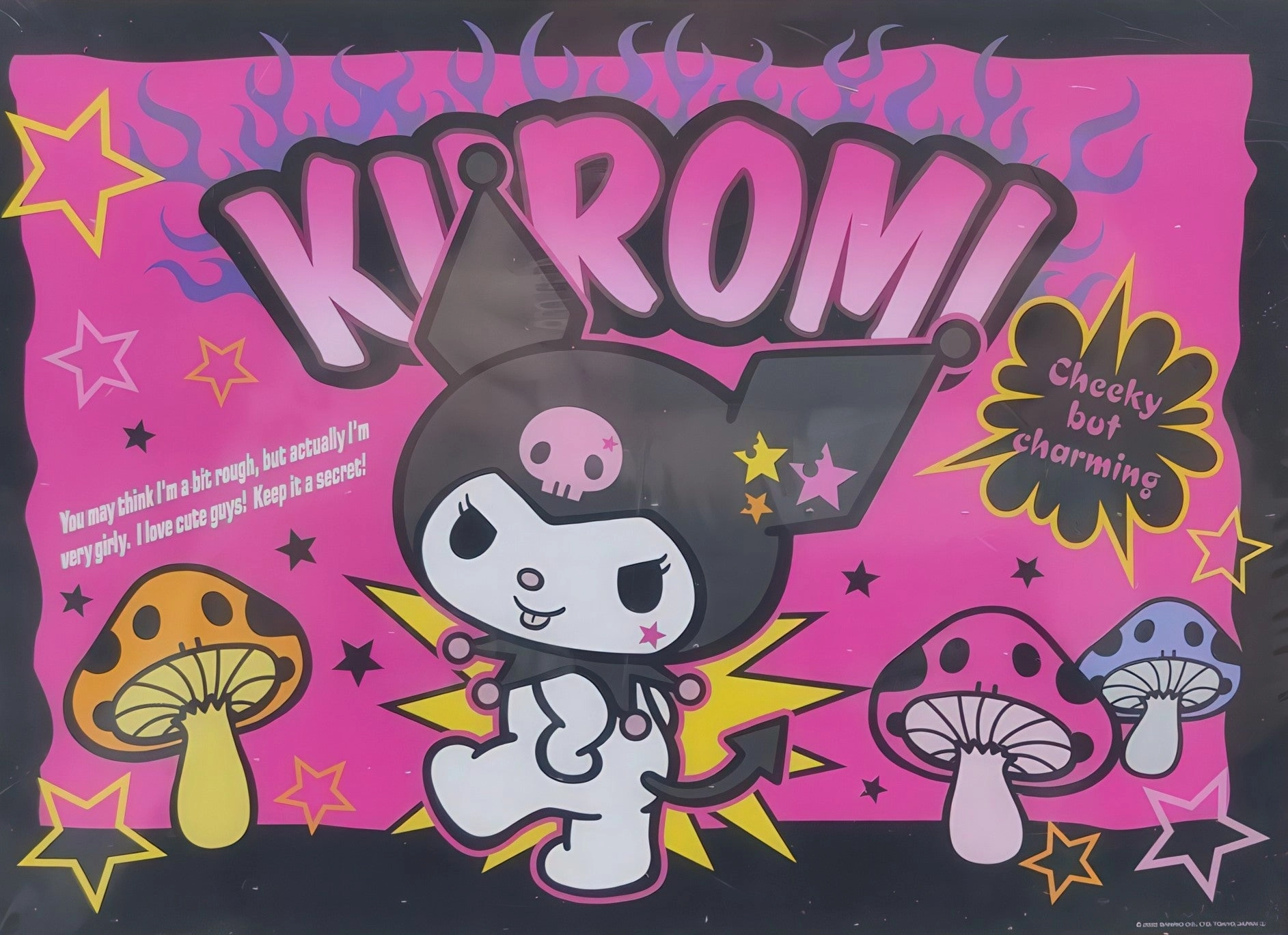 Beverly SPO-029??Sanrio Rock Girl Kuromi??600 Pieces Jigsaw Puzzle Battle Stance Blue Ribbon