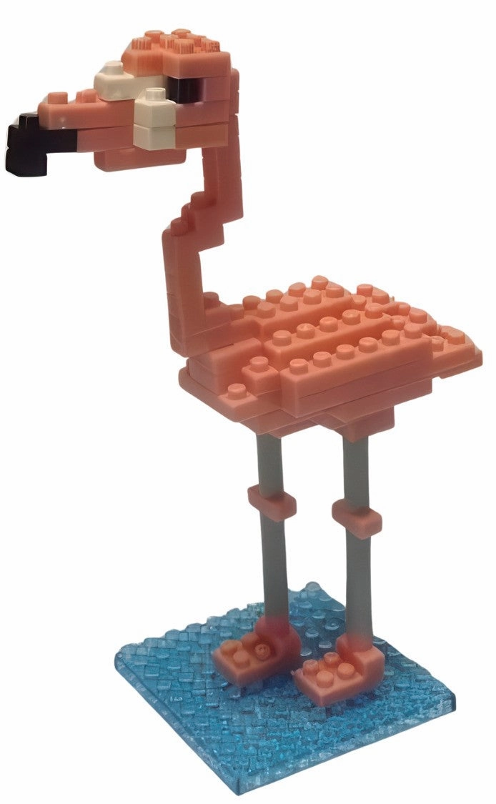 Daiso PB0014??Flamingo??90 Pieces Mini Block Fantasy Goods Hobby Figure