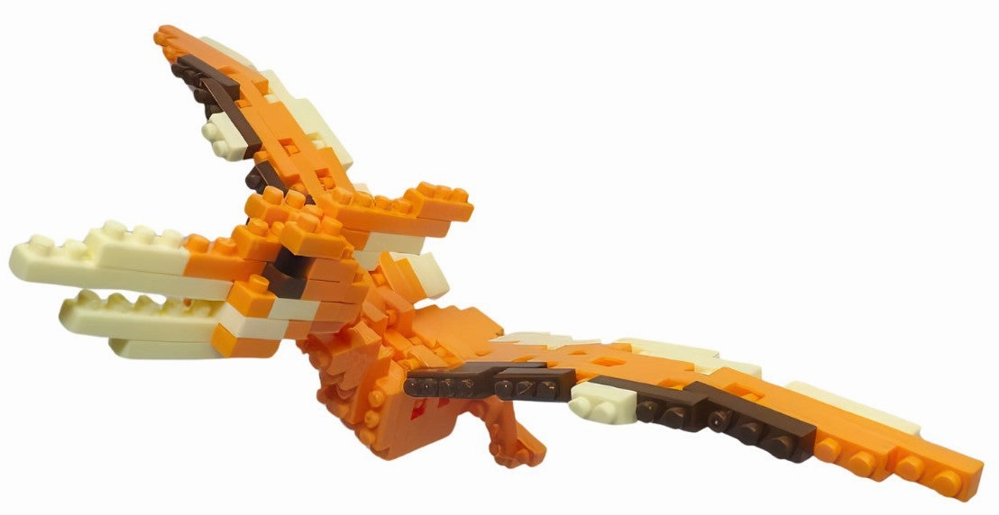 Daiso PB0052??Pteranodon??120 Pieces Mini Block Crystal Figure Limited Showcase