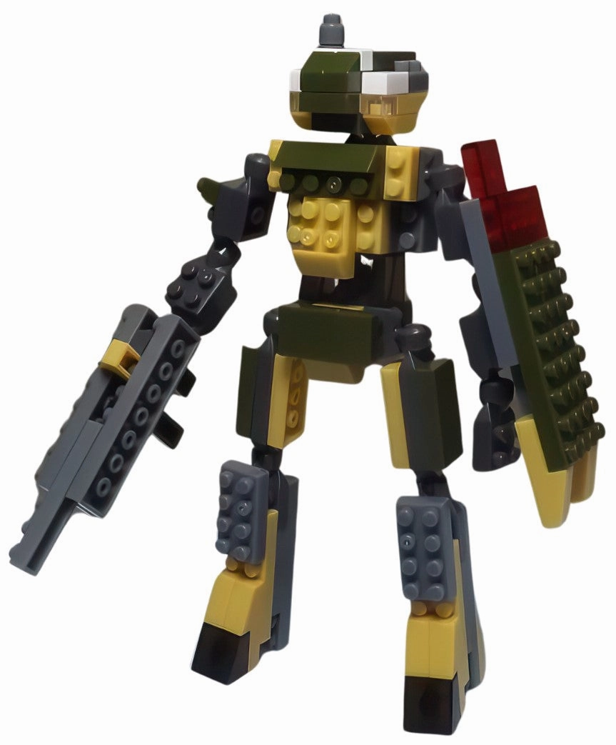 Daiso PB0064??Snipe Humanoid Form??101 Pieces Mini Block Cultural Heritage