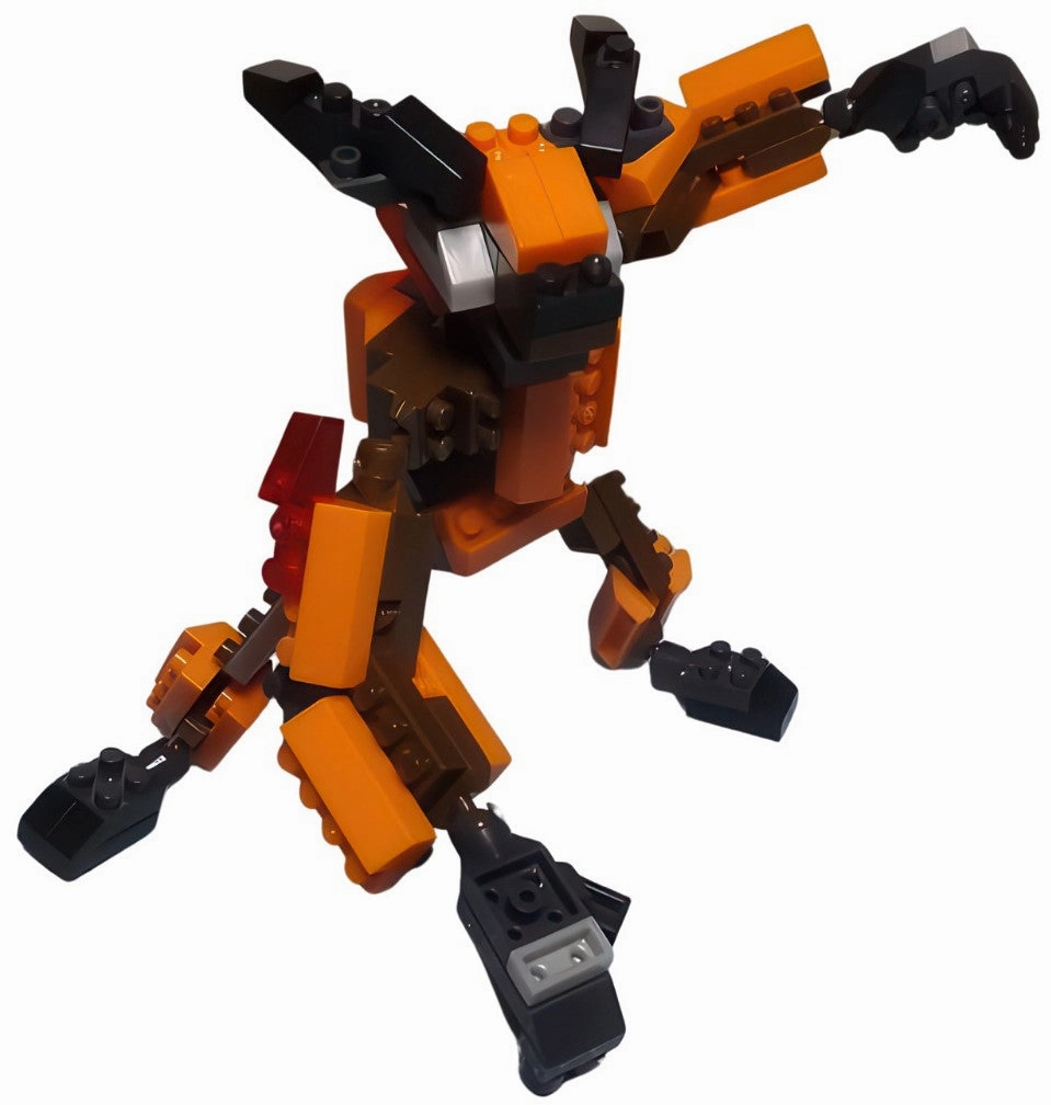 Daiso PB3567??Ifrit??100 Pieces Mini Block Celebrity Likeness Robot Product