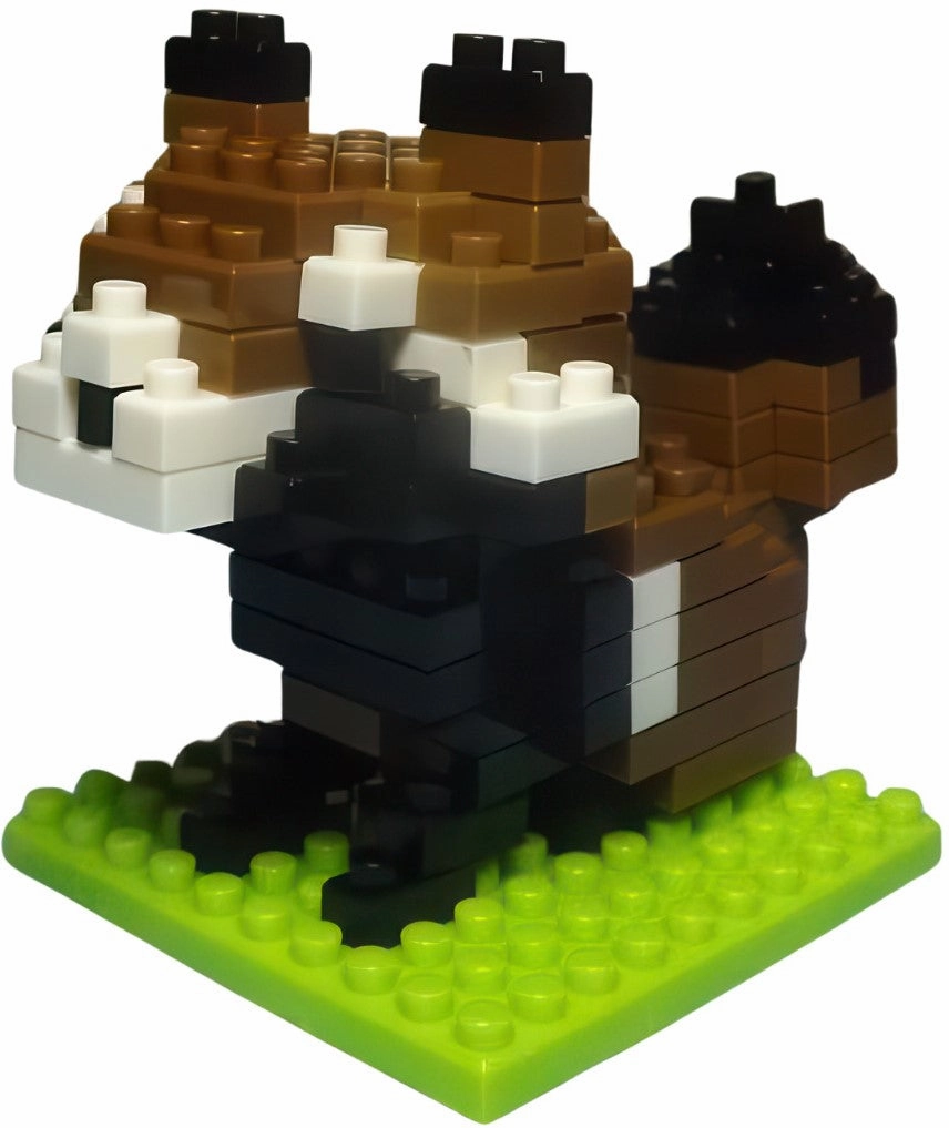 Animal Figure Daiso PB8362??Raccoon Dog??115 Pieces Mini Block