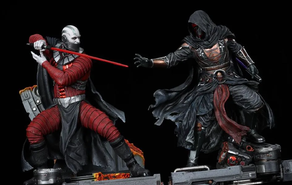 Darth Malak and Darth Revan 1/4 Scale Statue Set Pirate Model Preservation Tool