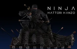 Indie Game Ninja Hattori Hanzo 1/4 Scale Premium Statue