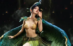 Peacock Wisdom King (Mahamayuri) Statue Character Model Vinyl Piece