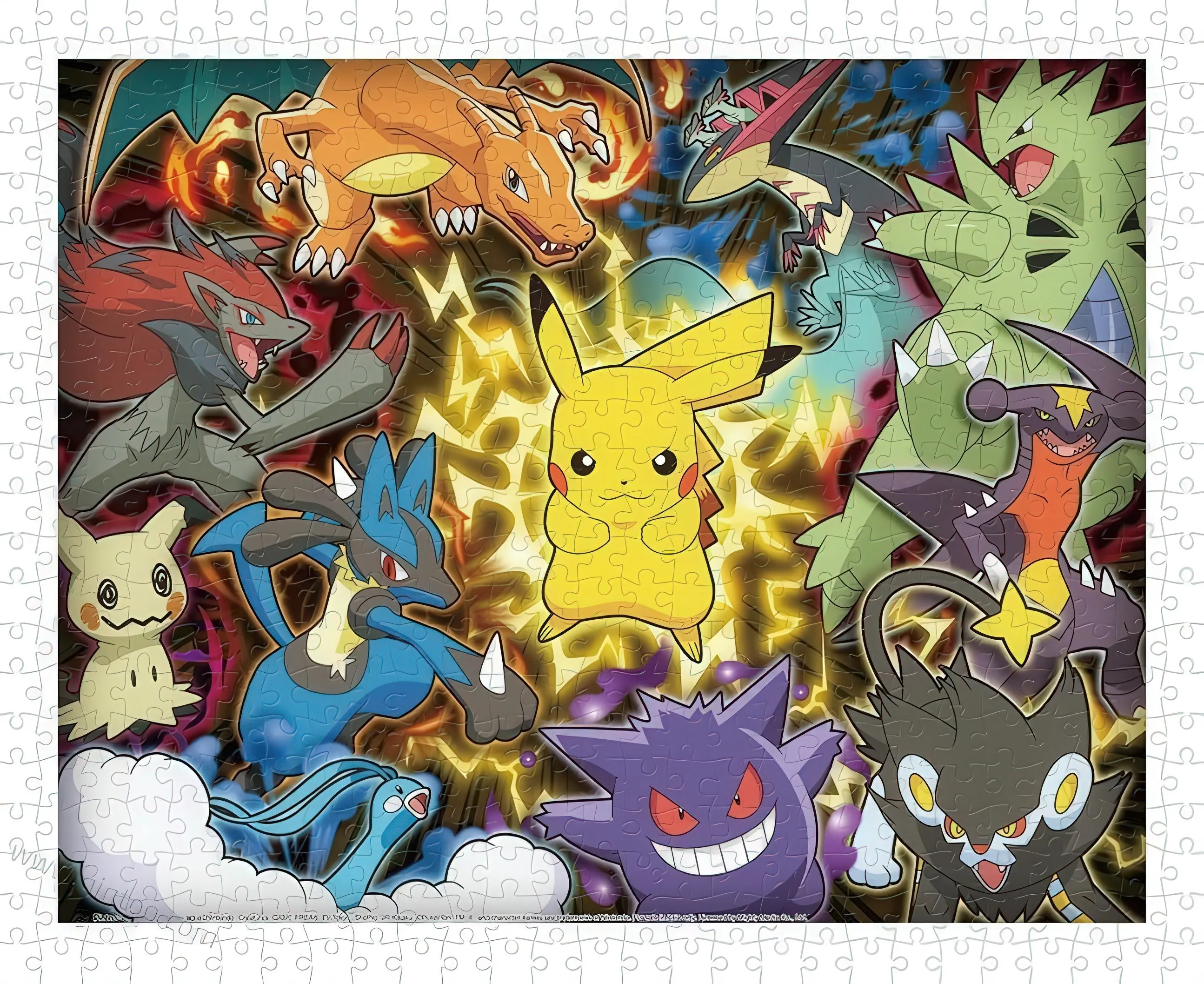 Pintoo H3808??Pokemon Series - Battle! Pokemon??500 Pieces Jigsaw Puzzle PVC Display Character Display
