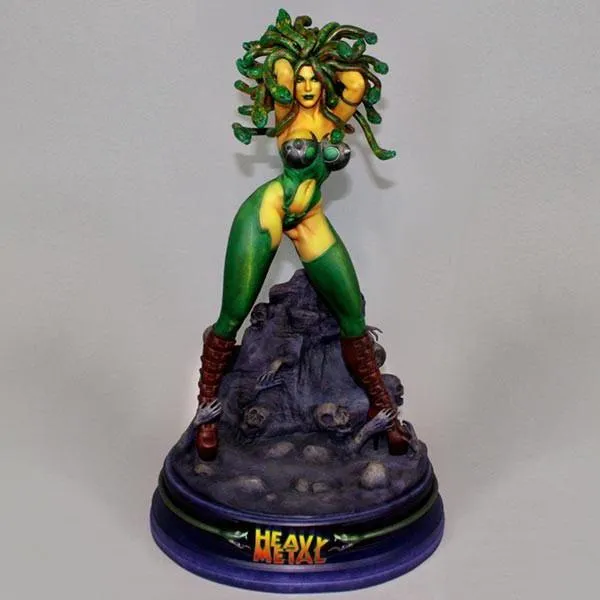 Gift For Her Chrome Plated Heavy Metal MEDUSA 1/4 Scale Statue by Hollywood Collectibles Group