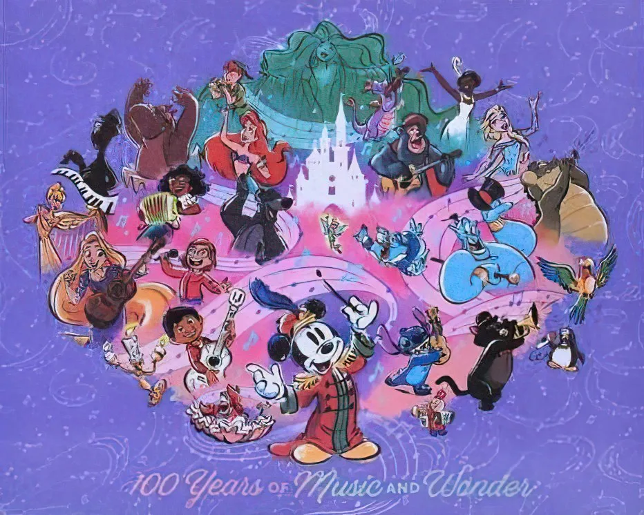 Robot Collectible Disneyland DSJ10-56285??100 Years of Music and Wonder??1000 Pieces Jigsaw Puzzle