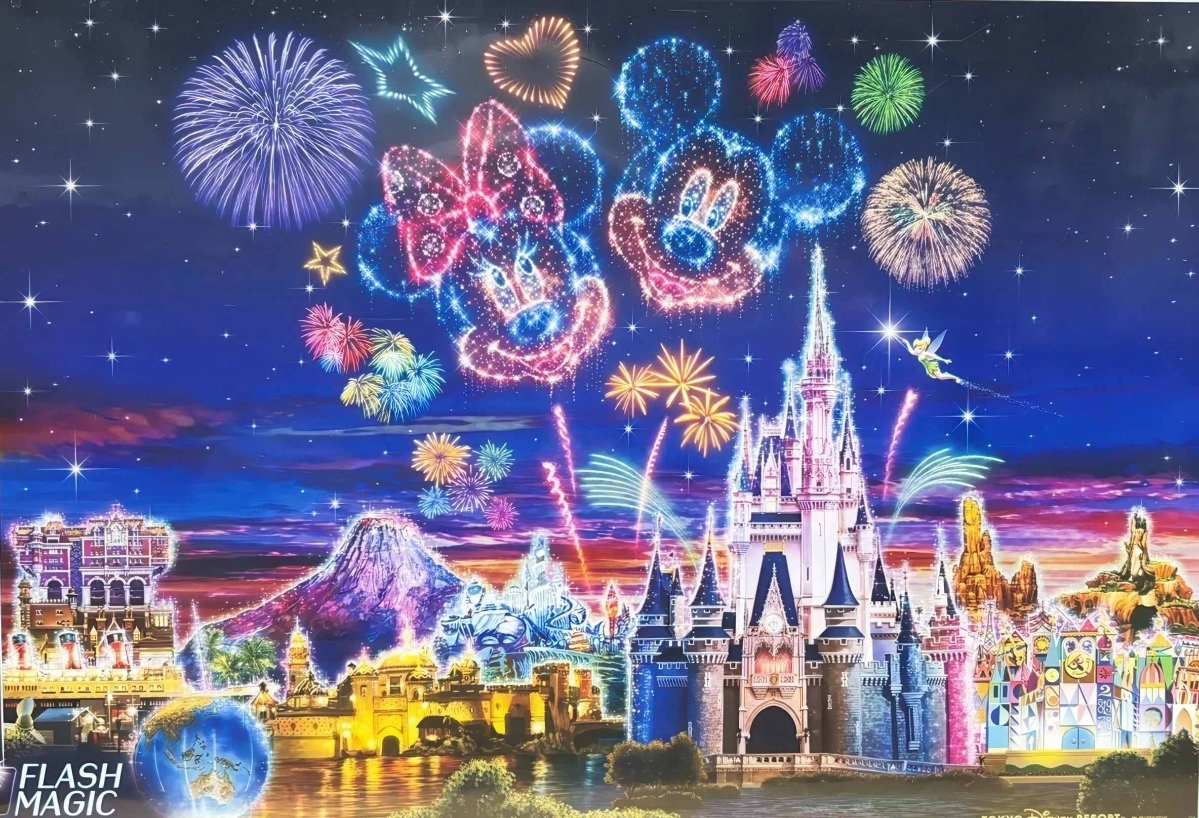 Disneyland TDL05-47534??Fireworks??500 Pieces Jigsaw Puzzle Hero Figure