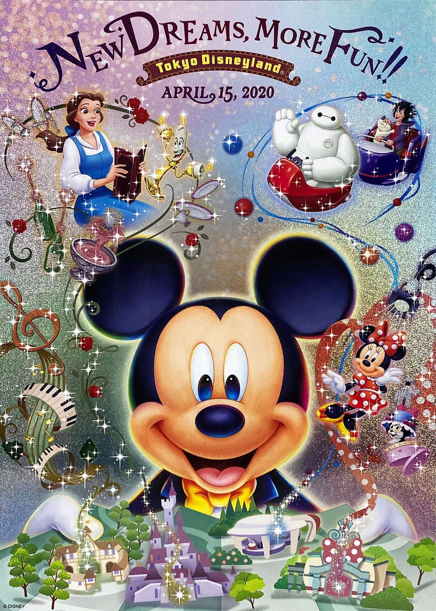 Disneyland TDL10-06383??New Dreams, More Fun!!??1000 Pieces Jigsaw Puzzle Fantasy Object Vinyl Display
