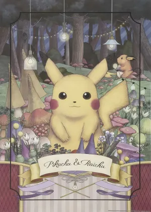 POKE15540??Pikachu & Raichu Forest??1000 Pieces Jigsaw Puzzle Farm Animal